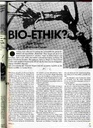 Bio-Ethik? Peter Singers Euthanasie-Thesen