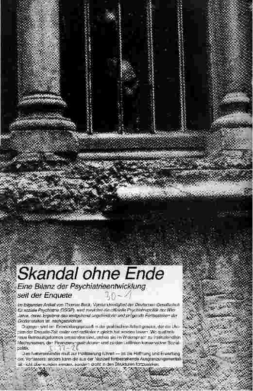 [doc_17450] Skandal ohne Ende Eine Bilanz der Psychiatrieentwicklung seit der Enquete