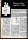 Formaldehyd und kein Ende