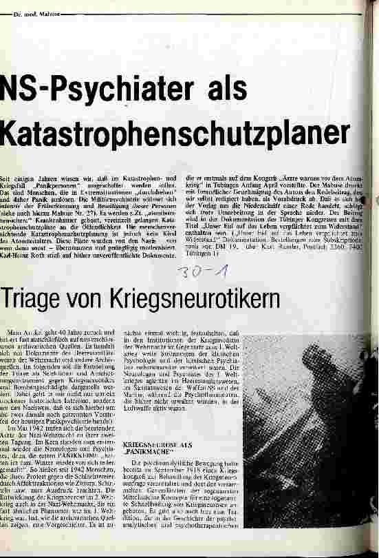 [doc_11671] NS-Psychiater als Katastrophenschutzplaner