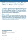 Die Messung psychischer Belastungen in Altenund Pflegeheimen – gesetzliche Pflicht oder Chance?